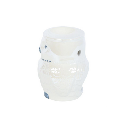 Owl Shaped Iridescent Oil Burner and Wax Warmer - ScentiMelti Home Fragrance, Beauty & Gifts UK