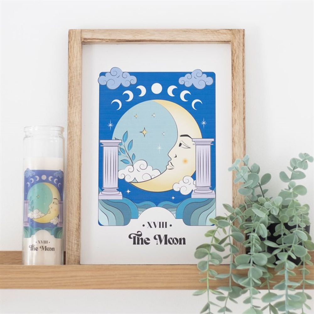 The Moon Celestial Framed Wall Print - ScentiMelti  The Moon Celestial Framed Wall Print