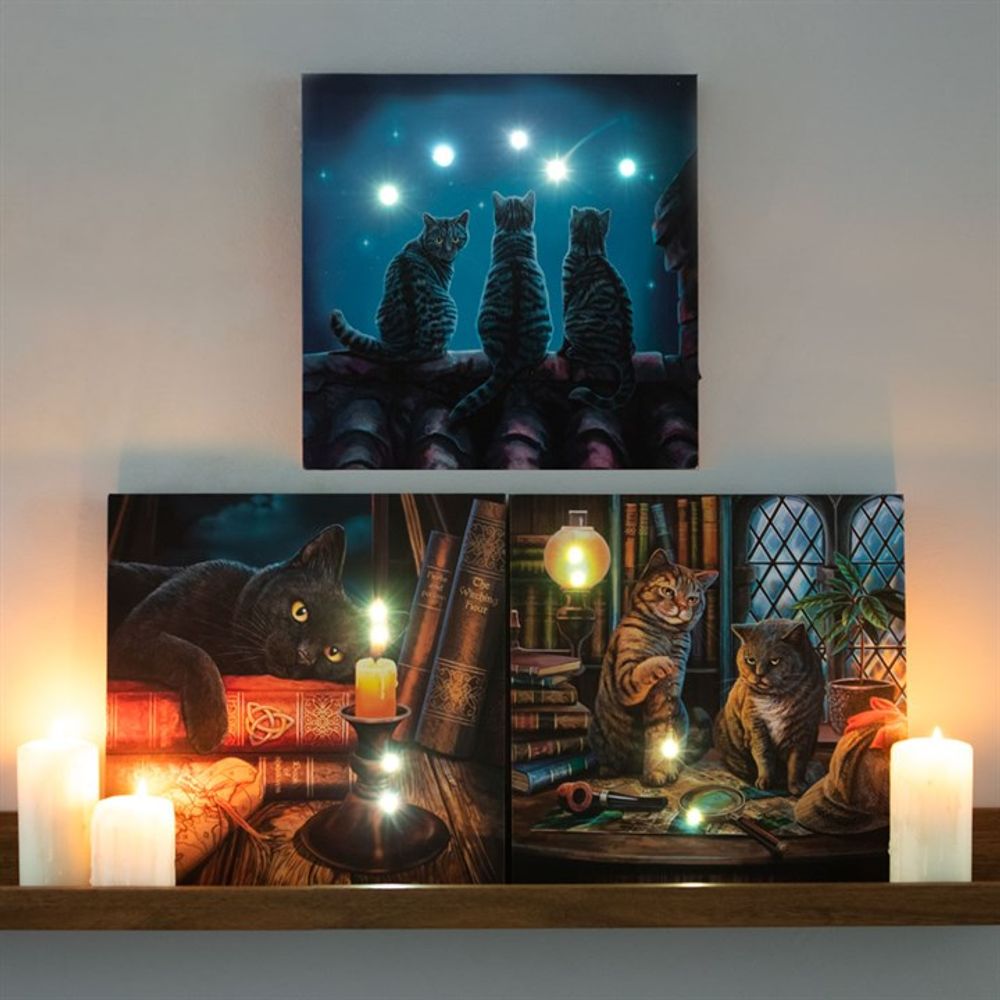 The Witching Hour Light Up Canvas Plaque by Lisa Parker - ScentiMelti  The Witching Hour Light Up Canvas Plaque by Lisa Parker