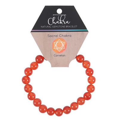 Sacral Chakra Carnelian Gemstone Bracelet - ScentiMelti  Sacral Chakra Carnelian Gemstone Bracelet