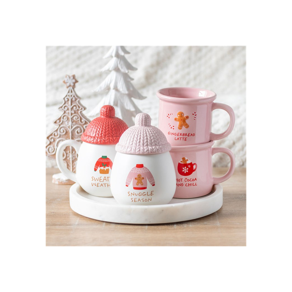 Pink Gingerbread Latte Mug - ScentiMelti  Pink Gingerbread Latte Mug