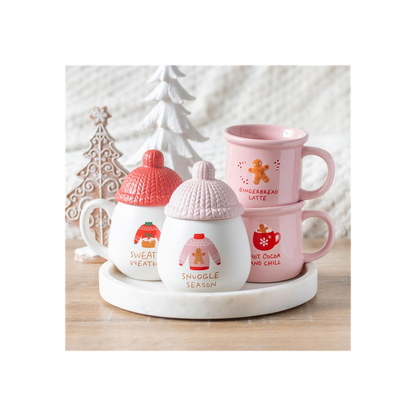 Pink Gingerbread Latte Mug - ScentiMelti  Pink Gingerbread Latte Mug