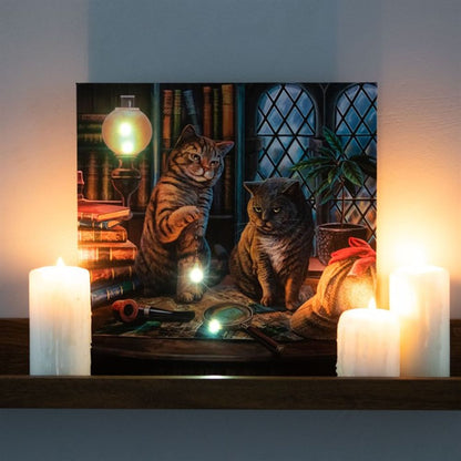 Purrlock Holmes Light Up Canvas Plaque by Lisa Parker - ScentiMelti  Purrlock Holmes Light Up Canvas Plaque by Lisa Parker