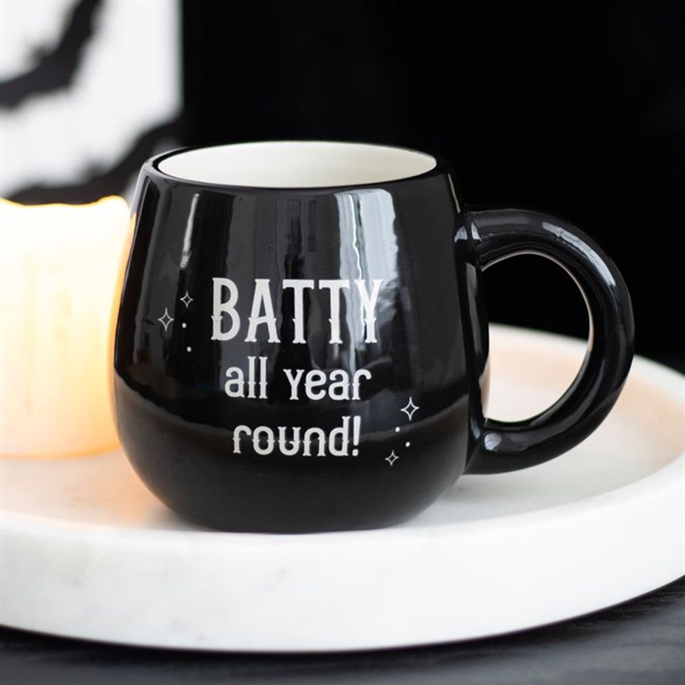 Batty All Year Round Rounded Peekaboo Mug - ScentiMelti Home Fragrance, Beauty & Gifts UK