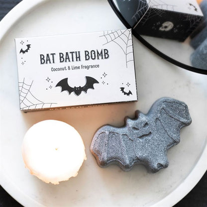 Bat Shaped Coconut & Lime Bath Bomb - ScentiMelti  Bat Shaped Coconut & Lime Bath Bomb