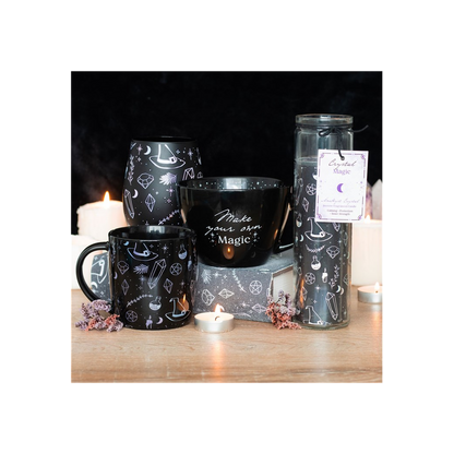 Crystal Witch Jasmine Tube Candle with Amethyst Chips - ScentiMelti Home Fragrance, Beauty & Gifts UK