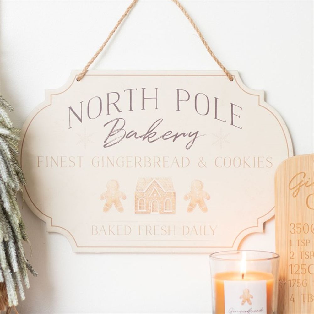 North Pole Bakery Hanging Sign - ScentiMelti  North Pole Bakery Hanging Sign