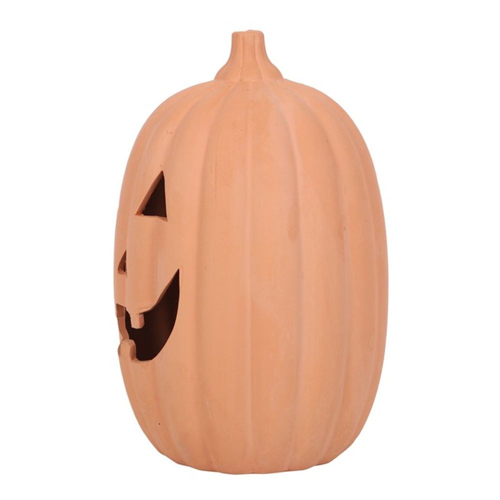 23cm Terracotta Pumpkin Ornament - ScentiMelti  23cm Terracotta Pumpkin Ornament