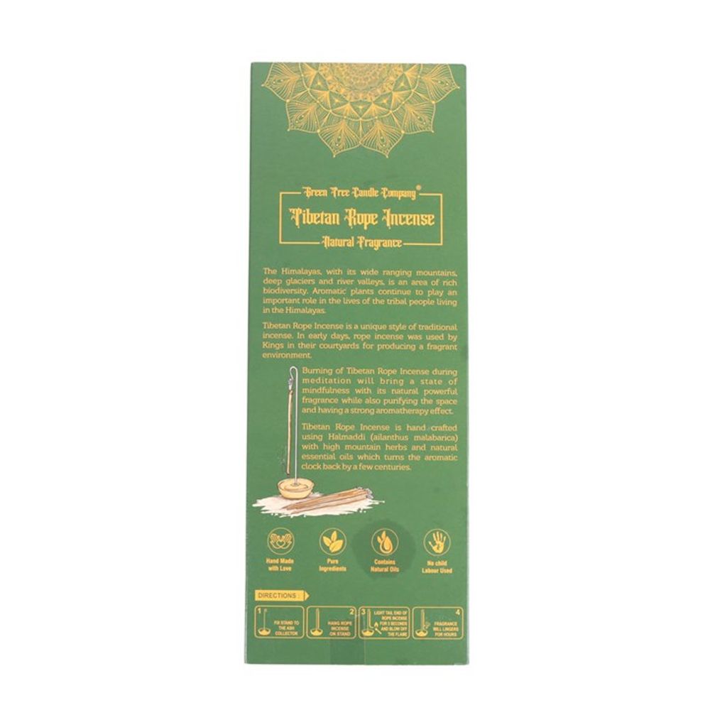 Sacred Ayurveda Tibetan Rope Incense with Holder - ScentiMelti Home Fragrance, Beauty & Gifts UK