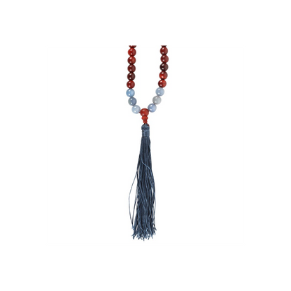 Communication Rosewood & Sodalite Mallah Necklace - ScentiMelti  Communication Rosewood & Sodalite Mallah Necklace