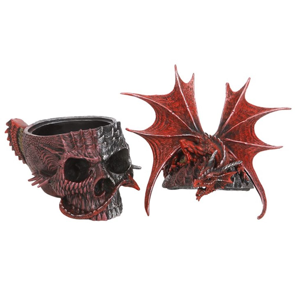 Serpent Infection Lidded Skull Ornament by Spiral Direct - ScentiMelti Home Fragrance, Beauty & Gifts UK