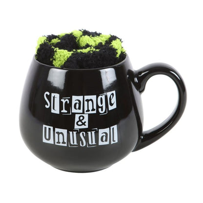 Strange & Unusual Mug and Socks Set - ScentiMelti  Strange & Unusual Mug and Socks Set