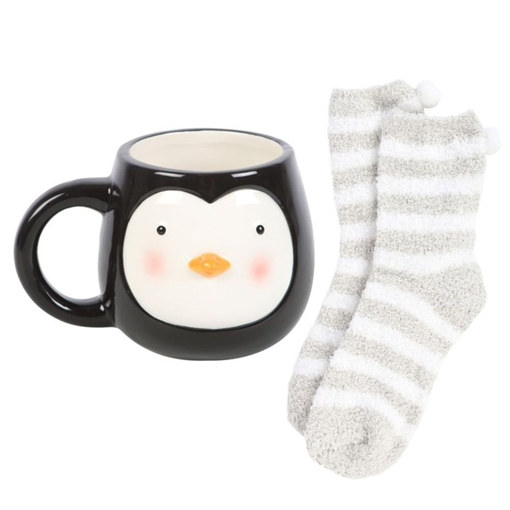 Penguin Mug and Socks Set - ScentiMelti Home Fragrance, Beauty & Gifts UK