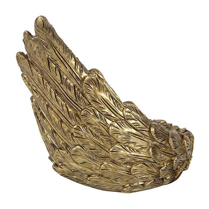 Gold Single Raised Angel Wing Candle Holder - ScentiMelti  Gold Single Raised Angel Wing Candle Holder