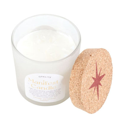 Opalite Lavender & Patchouli Manifestation Candle - ScentiMelti  Opalite Lavender & Patchouli Manifestation Candle