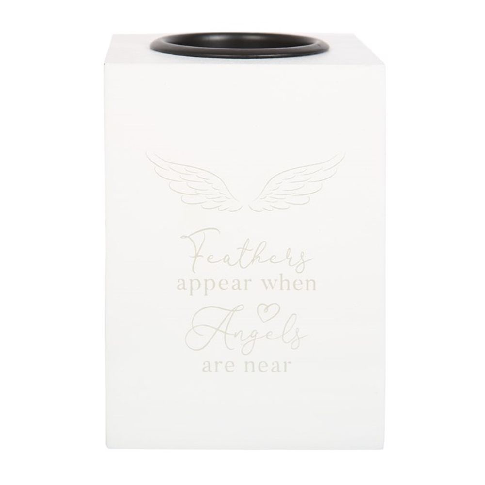 Feathers Appear Angel Wing Tealight Holder - ScentiMelti  Feathers Appear Angel Wing Tealight Holder