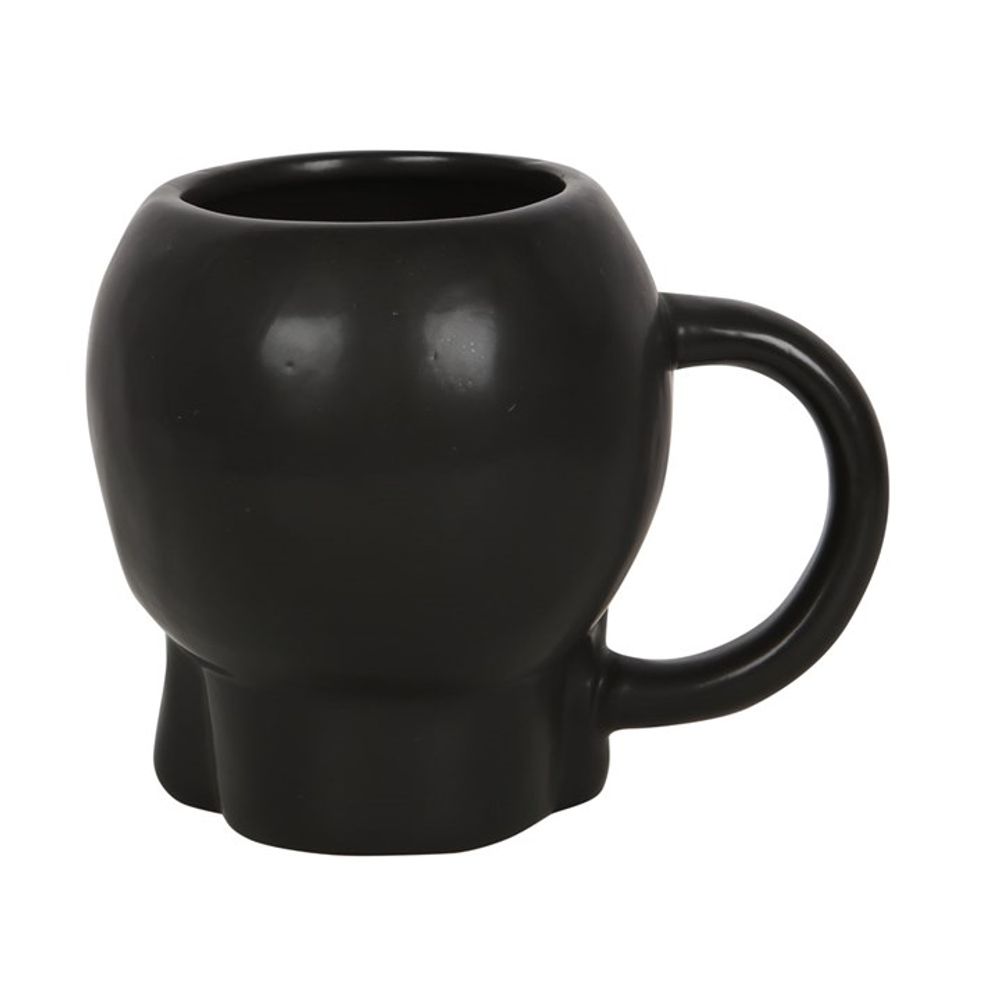 Matte Black Skull Mug - ScentiMelti  Matte Black Skull Mug