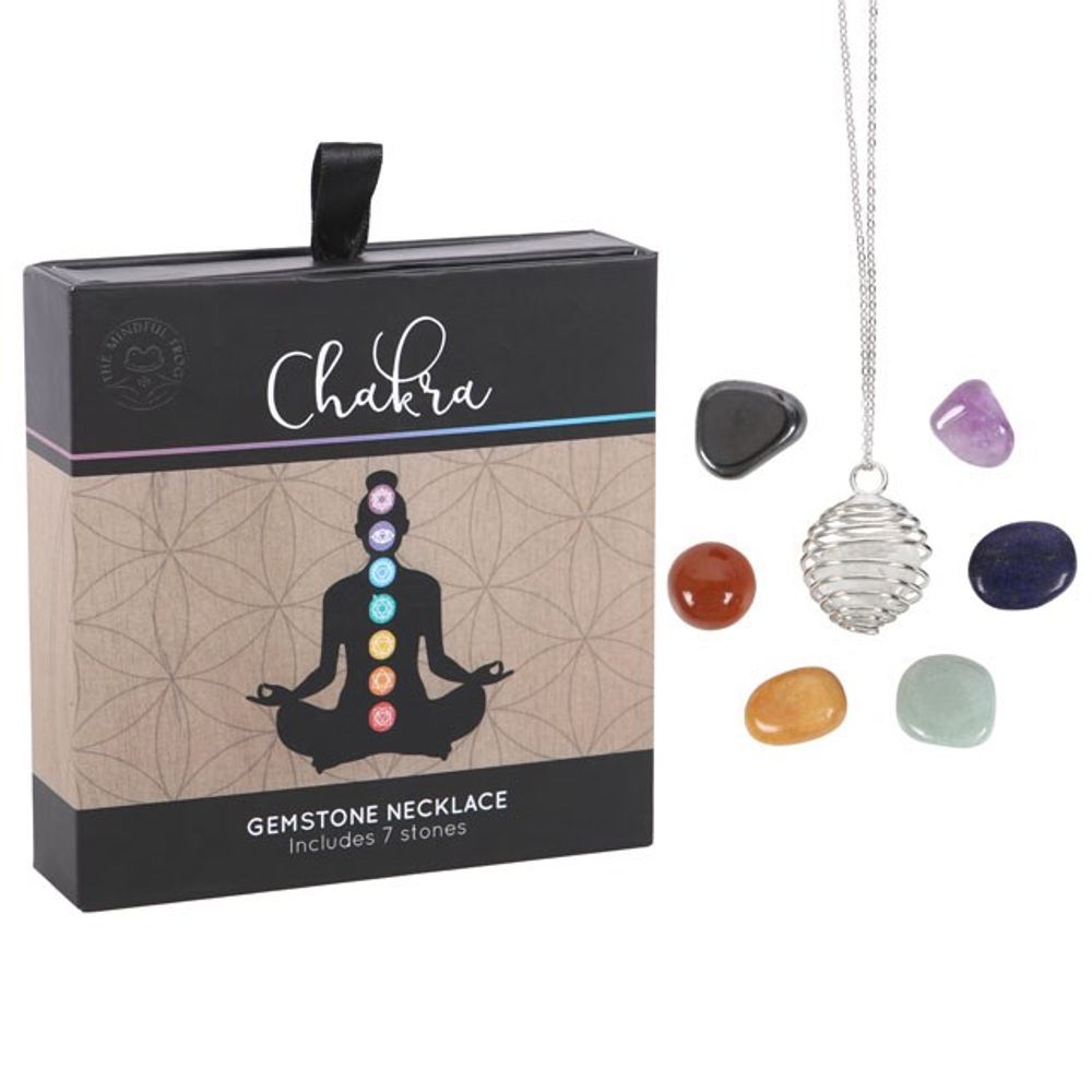 Chakra Gemstone Crystal Necklace Kit - ScentiMelti  Chakra Gemstone Crystal Necklace Kit