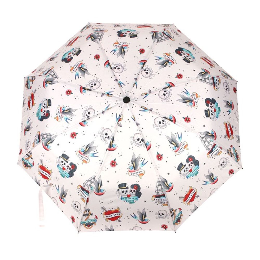 Tattoo Print Travel Umbrella - ScentiMelti Home Fragrance, Beauty & Gifts UK