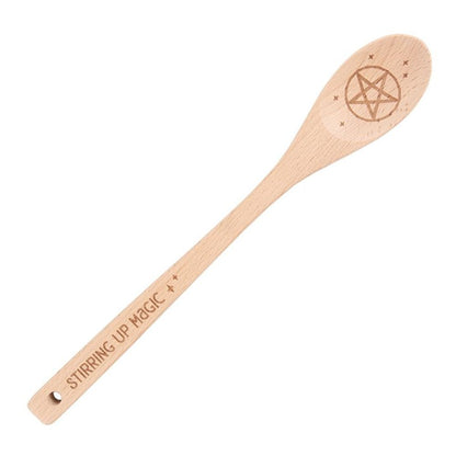 Stirring Up Magic Wooden Pentagram Spoon - ScentiMelti  Stirring Up Magic Wooden Pentagram Spoon