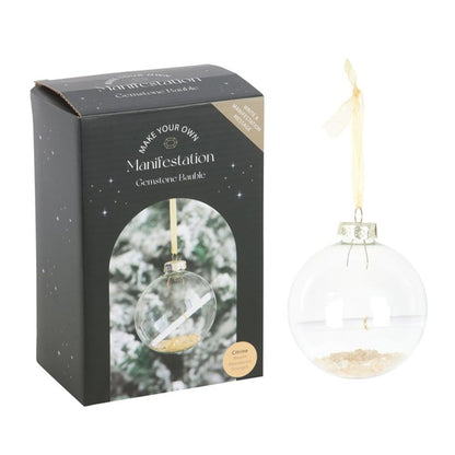 Citrine Manifestation Christmas Bauble Kit - ScentiMelti  Citrine Manifestation Christmas Bauble Kit