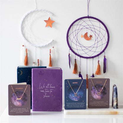 Star Sign Constellation Velvet Notebook - ScentiMelti Home Fragrance, Beauty & Gifts UK