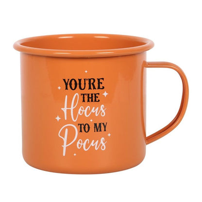 You're The Hocus To My Pocus Enamel Mug - ScentiMelti Home Fragrance, Beauty & Gifts UK