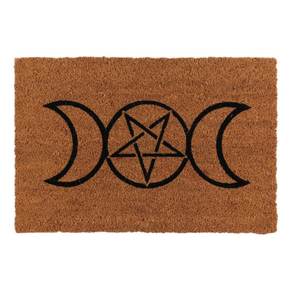 Natural Triple Moon Doormat - ScentiMelti Home Fragrance, Beauty & Gifts UK