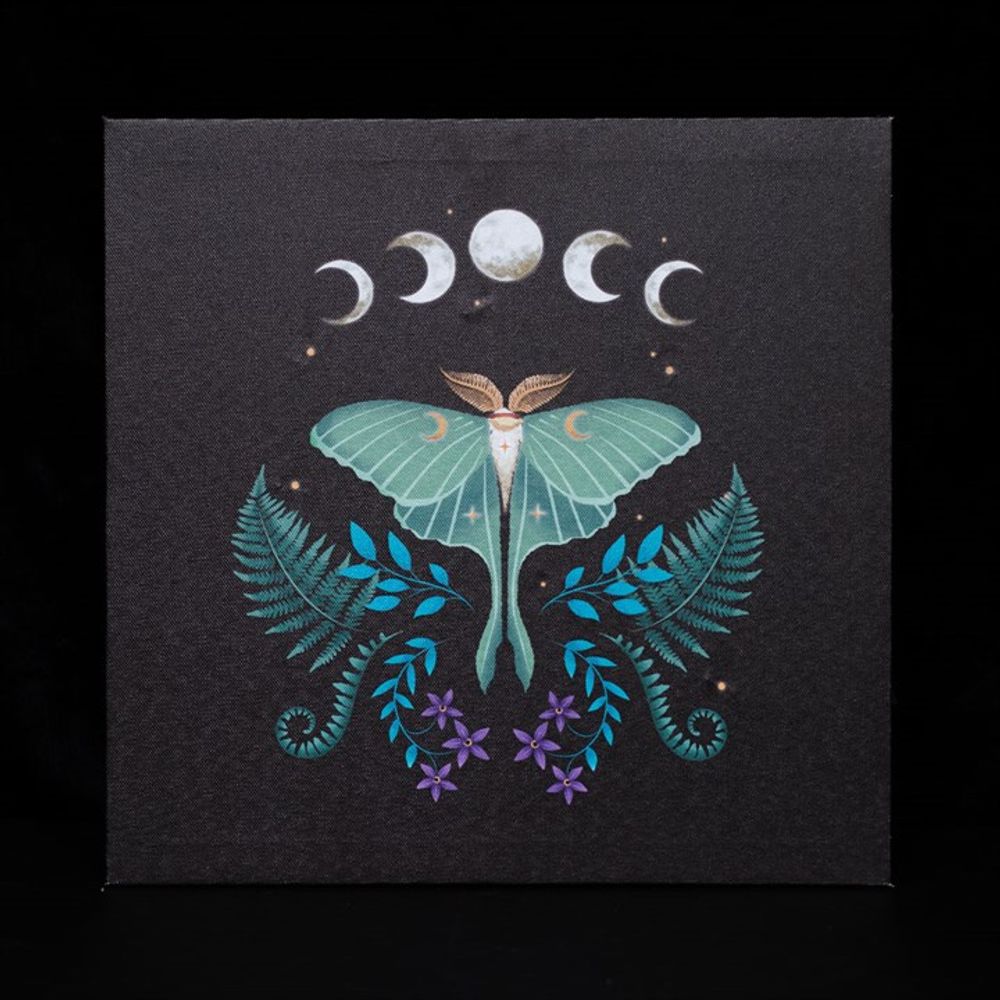 Luna Moth Light Up Canvas Plaque - ScentiMelti  Luna Moth Light Up Canvas Plaque