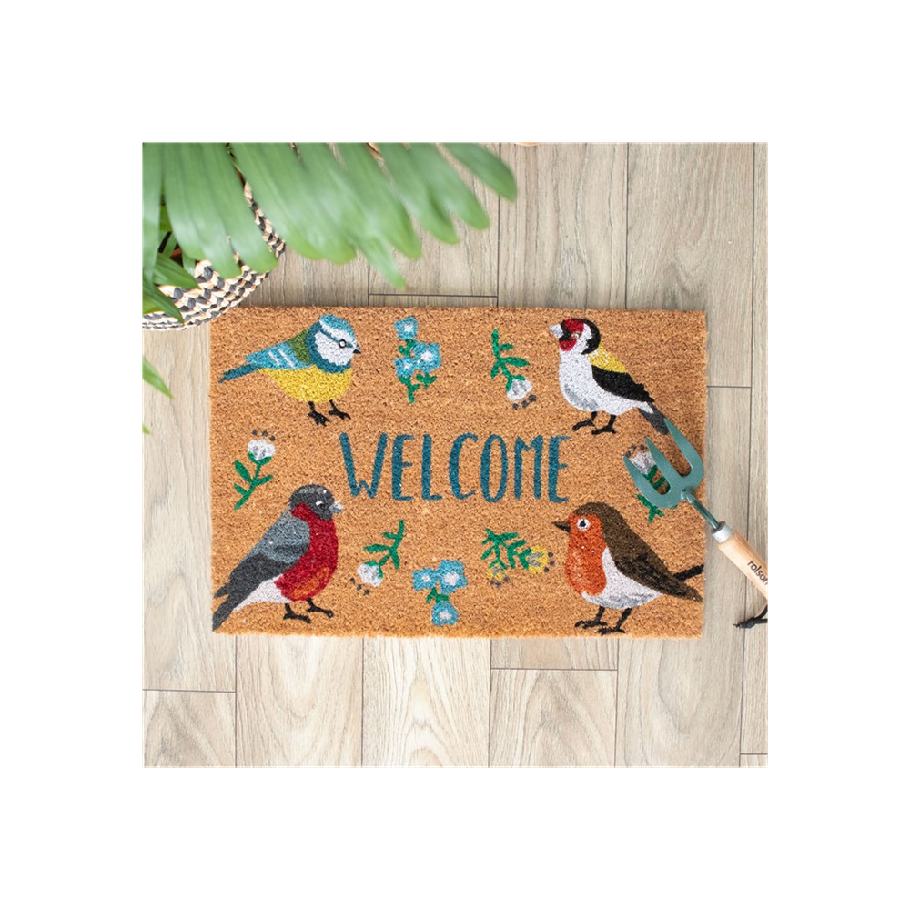 Natural British Garden Birds Doormat - ScentiMelti Home Fragrance, Beauty & Gifts UK