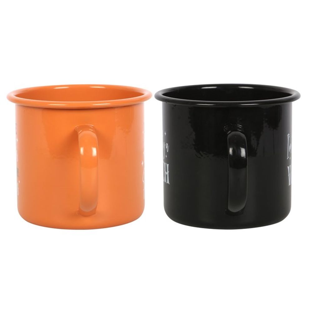 Set of 2 Witchy Enamel Mugs - ScentiMelti Home Fragrance, Beauty & Gifts UK