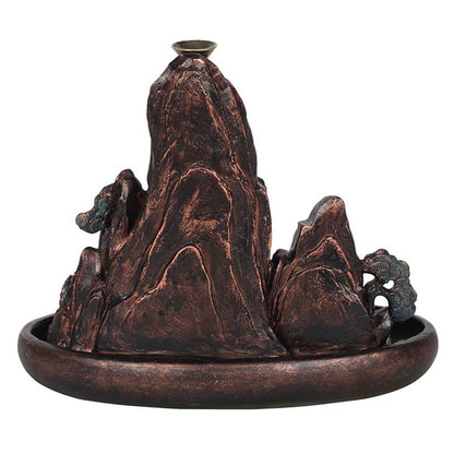 Bronze Effect Island Backflow Incense Burner - ScentiMelti  Bronze Effect Island Backflow Incense Burner