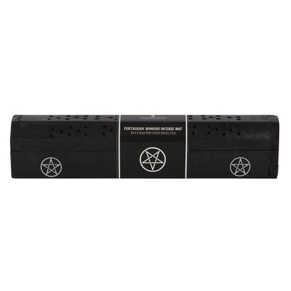 Pentagram Wooden Black Pepper Incense Box Set - ScentiMelti  Pentagram Wooden Black Pepper Incense Box Set