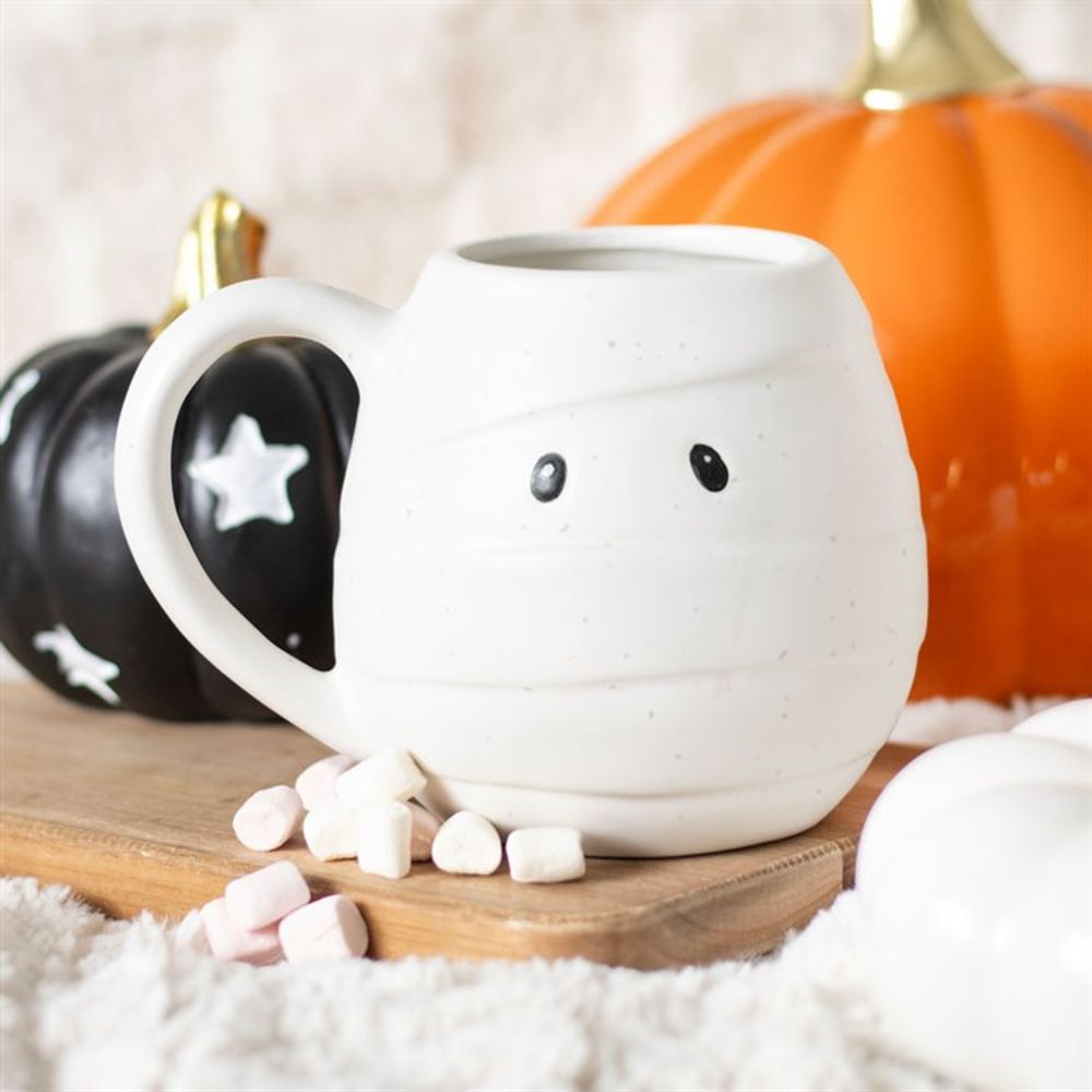 Mummy Shaped Rounded Mug - ScentiMelti  Mummy Shaped Rounded Mug