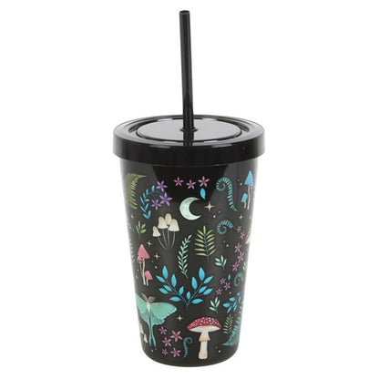 Dark Forest Print Plastic Tumbler with Straw - ScentiMelti Home Fragrance, Beauty & Gifts UK