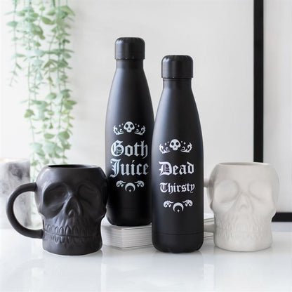 Matte Black Skull Mug - ScentiMelti  Matte Black Skull Mug