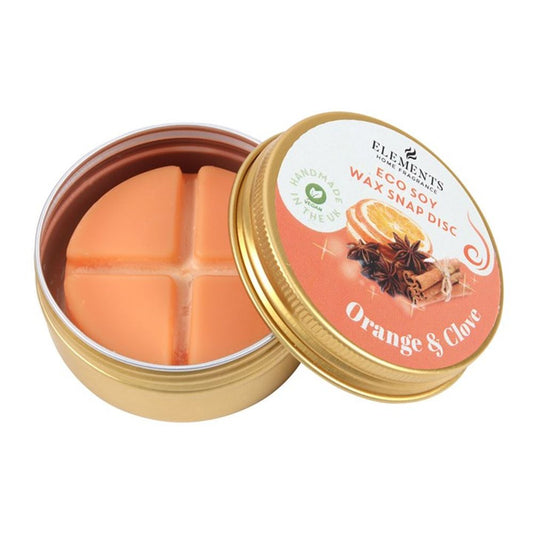 Orange & Clove Soy Wax Snap Disc - ScentiMelti Home Fragrance, Beauty & Gifts UK