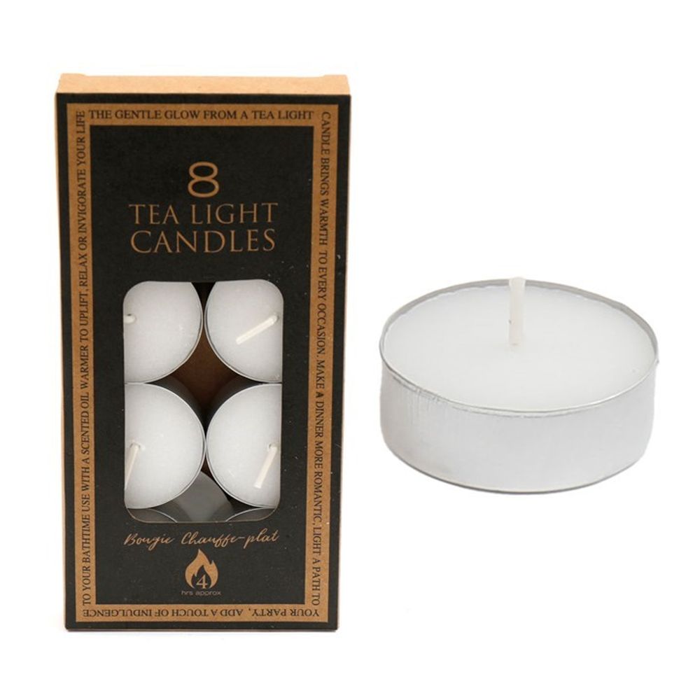 Pack of 8 4-Hour Unscented Tealight Candles - ScentiMelti  Pack of 8 4-Hour Unscented Tealight Candles