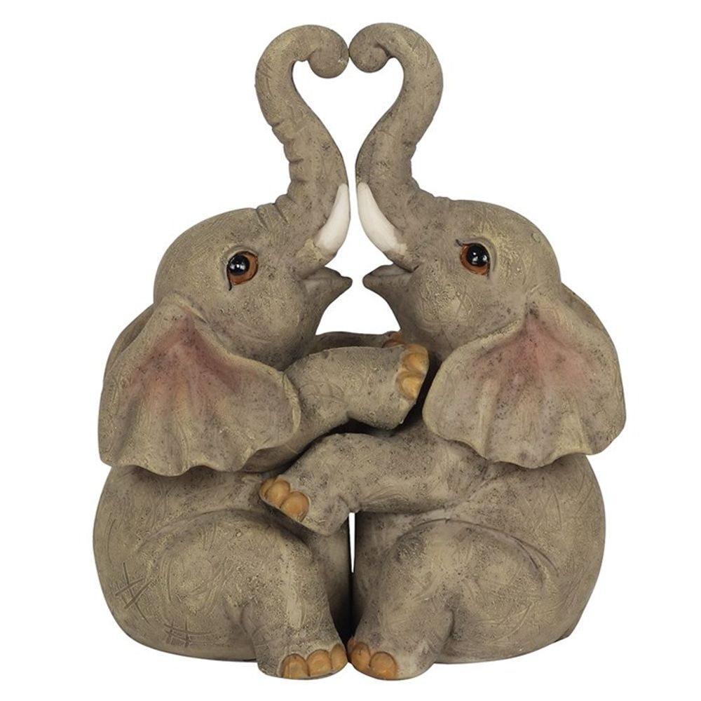 Elephant Embrace Elephant Couple Ornament - ScentiMelti  Elephant Embrace Elephant Couple Ornament