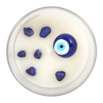 All Seeing Eye White Sage Crystal Chip Protection Candle - ScentiMelti  All Seeing Eye White Sage Crystal Chip Protection Candle