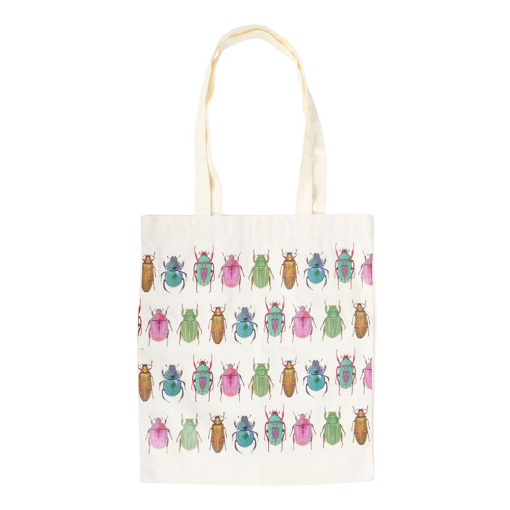 Beetle Print Polycotton Tote Bag - ScentiMelti  Beetle Print Polycotton Tote Bag