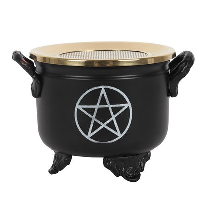 Pentagram Cauldron Resin Incense Burner - ScentiMelti  Pentagram Cauldron Resin Incense Burner