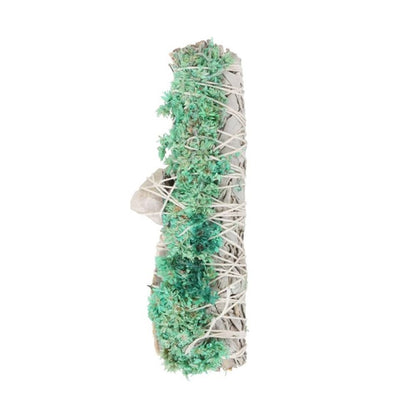 6in Ritual Wand Smudge Stick with White Sage, Abalone and Quartz - ScentiMelti  6in Ritual Wand Smudge Stick with White Sage, Abalone and Quartz