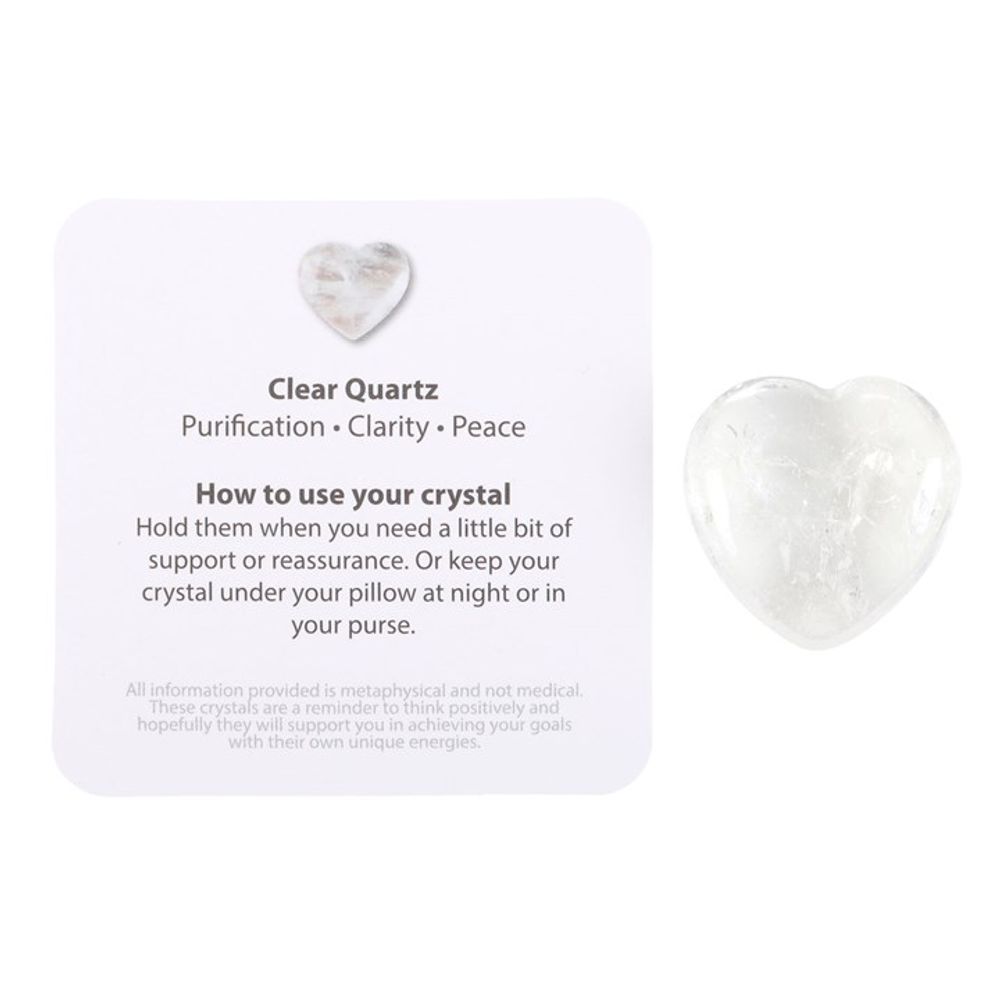 You Rock Clear Quartz Crystal Heart in a Bag - ScentiMelti  You Rock Clear Quartz Crystal Heart in a Bag