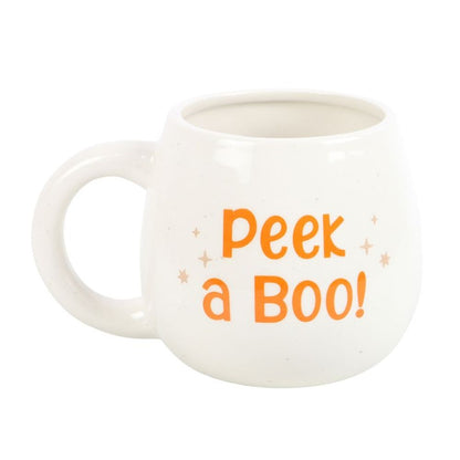 Peekaboo Ghost Rounded Mug - ScentiMelti Home Fragrance, Beauty & Gifts UK