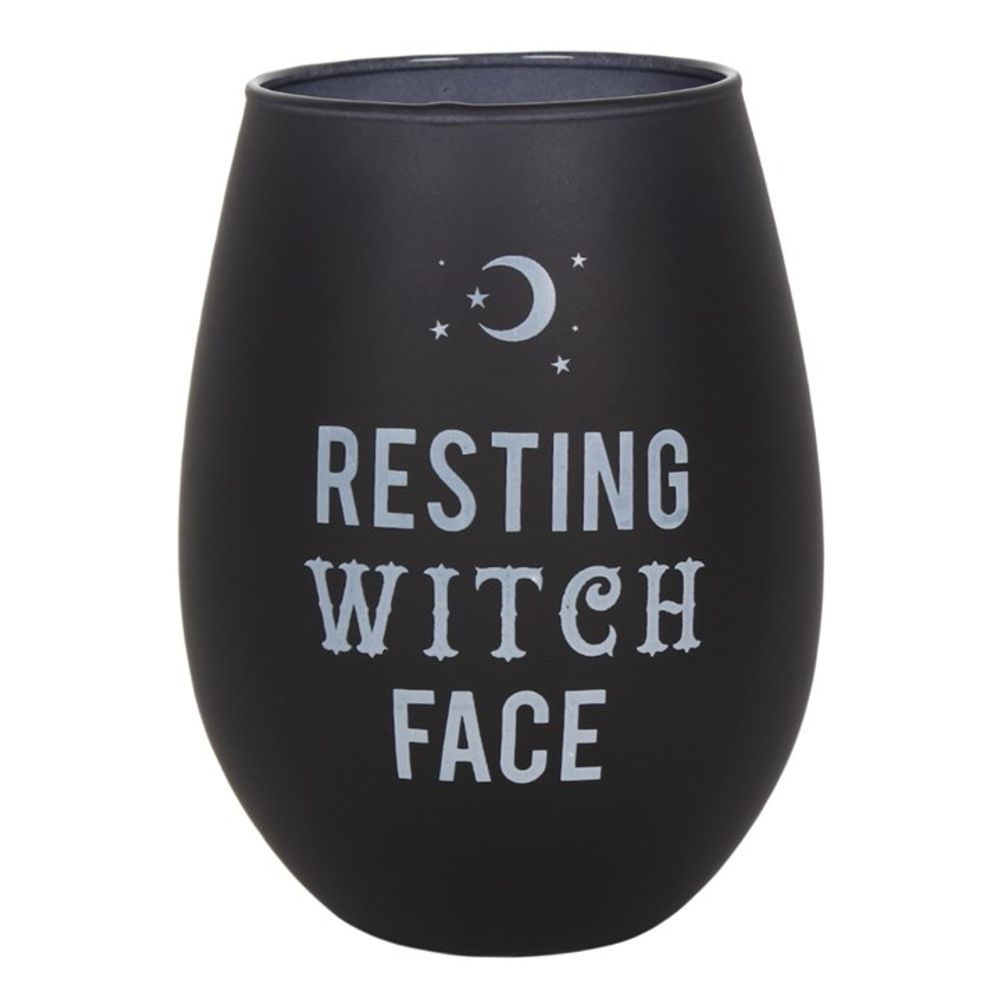 Resting Witch Face Stemless Wine Glass - ScentiMelti Home Fragrance, Beauty & Gifts UK