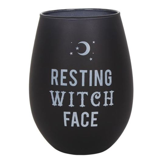 Resting Witch Face Stemless Wine Glass - ScentiMelti Home Fragrance, Beauty & Gifts UK