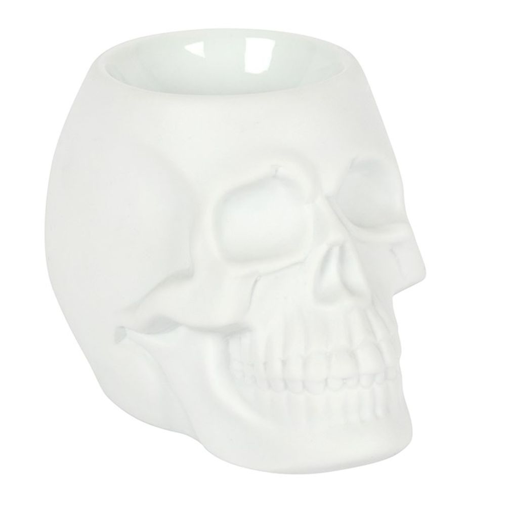 White Skull Oil Burner - ScentiMelti  White Skull Oil Burner