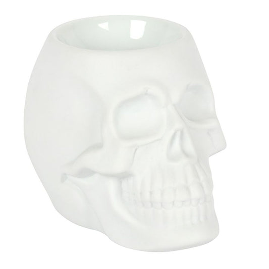 White Skull Oil Burner - ScentiMelti  White Skull Oil Burner