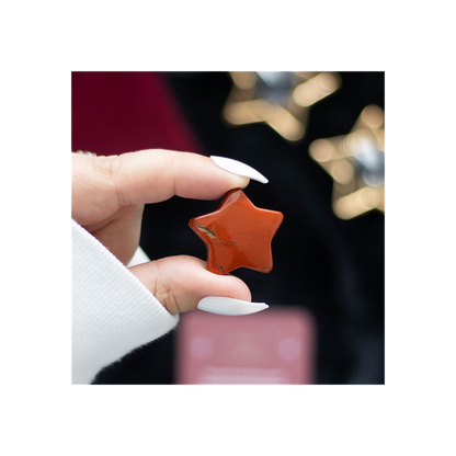 Red Jasper Crystal Star in a Bag - ScentiMelti  Red Jasper Crystal Star in a Bag